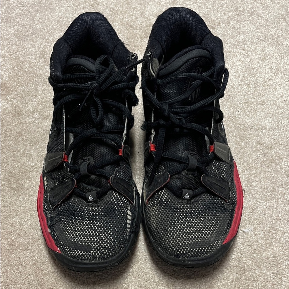 Nike Kyrie 7 Kids Basketball shoes- Black and Red